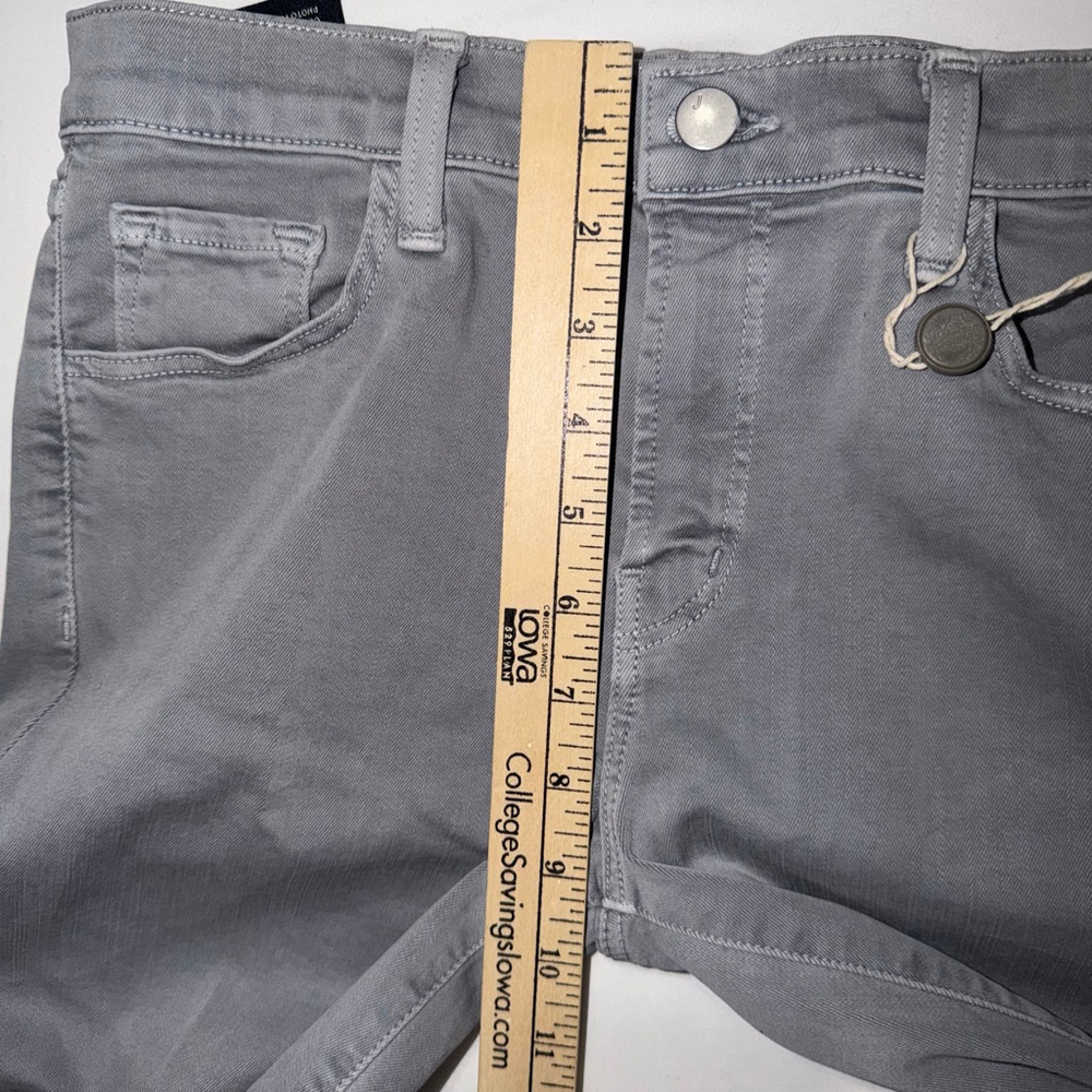 J Brand Selena MidRise Crop Boot Jeans Georgetown Grey Raw Hem 28 NWT Kick Flare - Picture 8 of 13